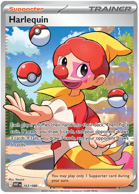 Scarlet & Violet White Flare 163/086 Harlequin Full Art