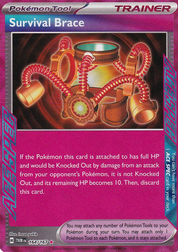 Scarlet & Violet Twilight Masquerade 164/167 Survival Brace