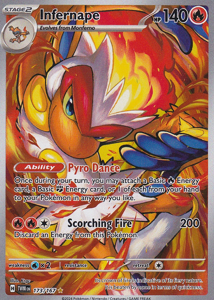 Scarlet & Violet Twilight Masquerade 173/167 Infernape