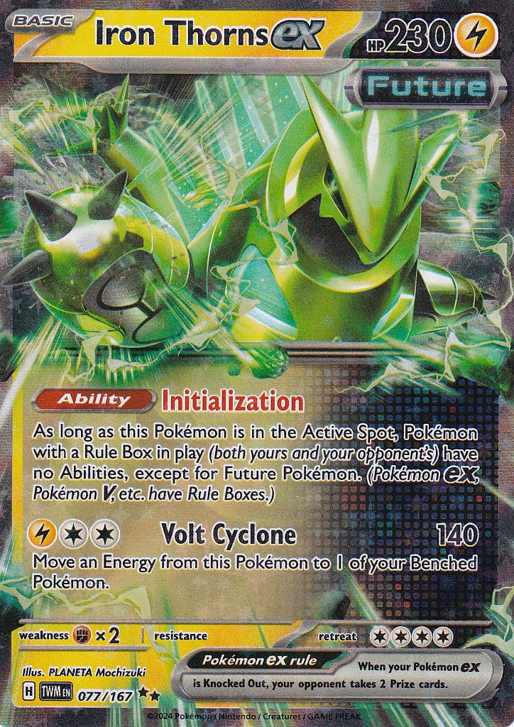 Scarlet & Violet Twilight Masquerade 077/167 Iron Thorns ex