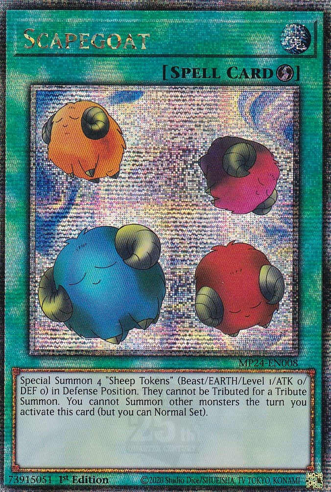 25th Anniversary Dueling Mirrors Tin MP24-EN008 Scapegoat Quarter Century Secret Rare 1st Edition