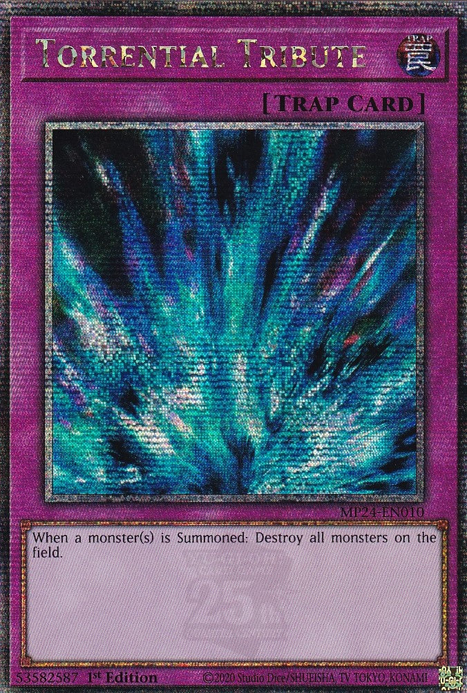 25th Anniversary Dueling Mirrors Tin MP24-EN010 Torrential Tribute Quarter Century Secret Rare 1st Edition