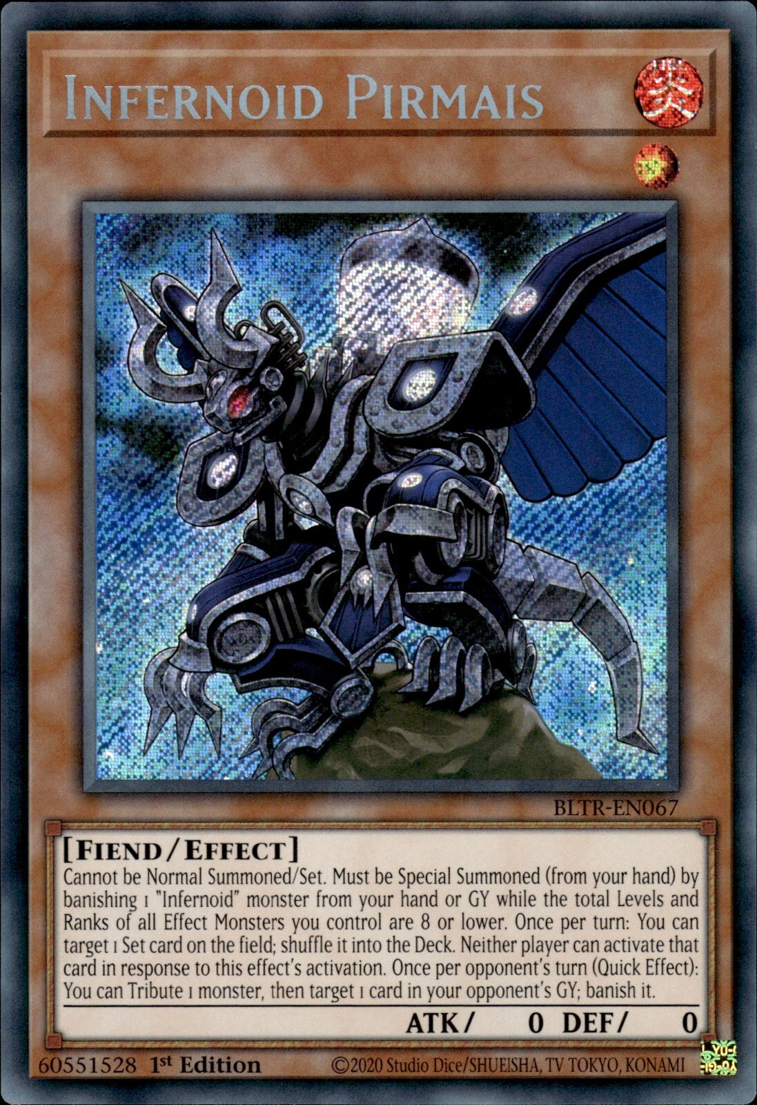 Battles Of Legend: Terminal Revenge BLTR-EN067 Infernoid Pirmais Secret Rare