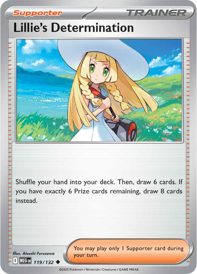 Mega Evolution 119/132 Lillie’s Determination Reverse Holo