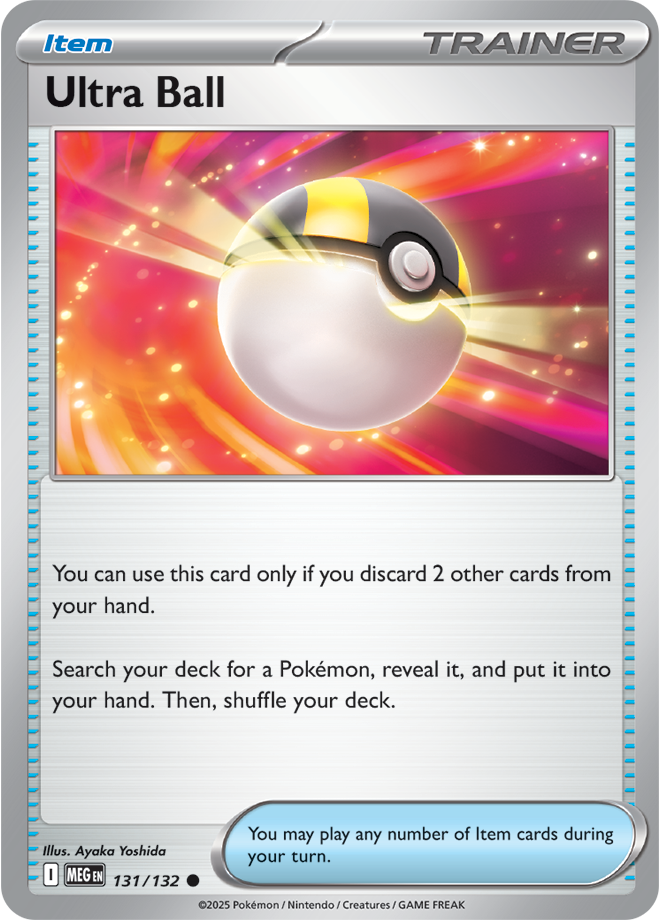 Mega Evolution 131/132 Ultra Ball Reverse Holo