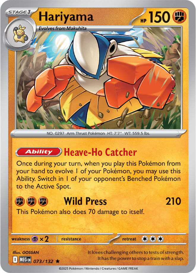 Mega Evolution 073/132 Hariyama Holo
