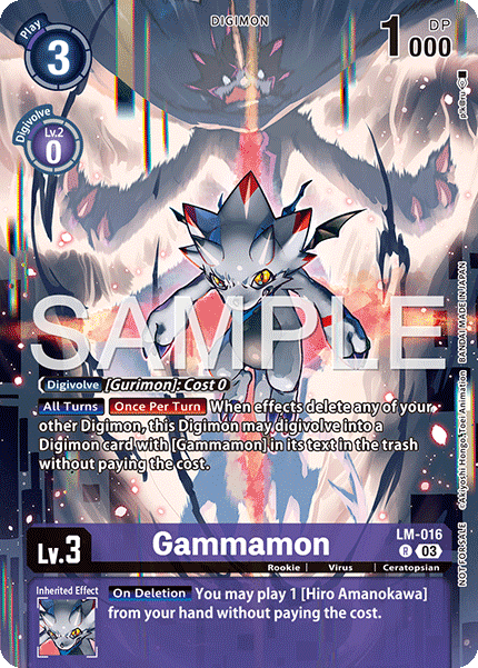 Sinister Order EX10-LM-016 Gammamon Alternative Art
