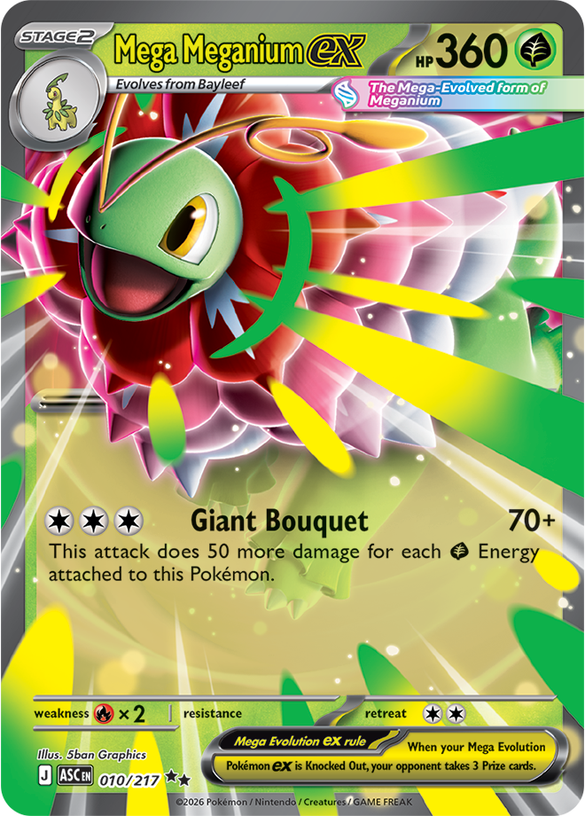 Mega Evolution - Ascended Heroes 010/217 Mega Meganium ex