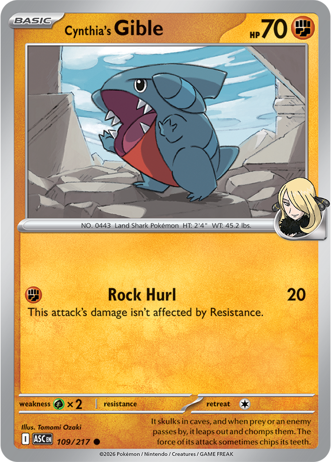 Mega Evolution - Ascended Heroes 109/217 Cynthia’s Gible
