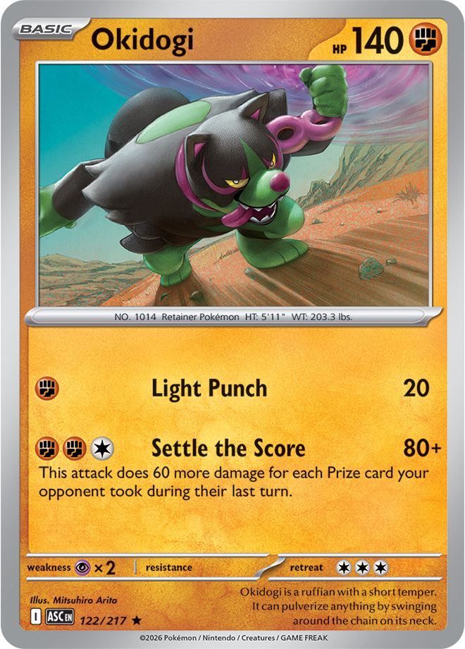 Mega Evolution - Ascended Heroes 122/217 Okidog Holo