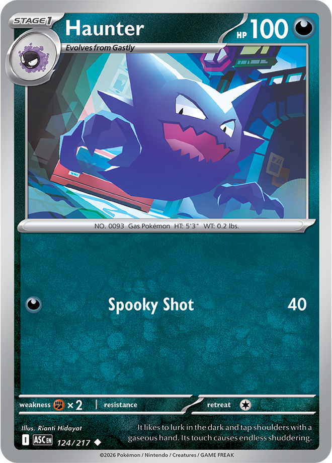 Mega Evolution - Ascended Heroes 124/217 Haunter Reverse Holo