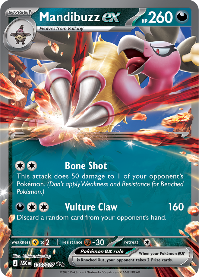 Mega Evolution - Ascended Heroes 139/217 Mandibuzz ex