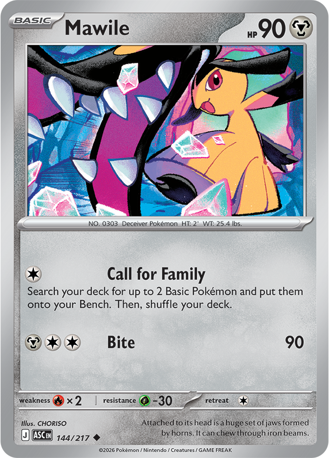 Mega Evolution - Ascended Heroes 144/217 Mawile
