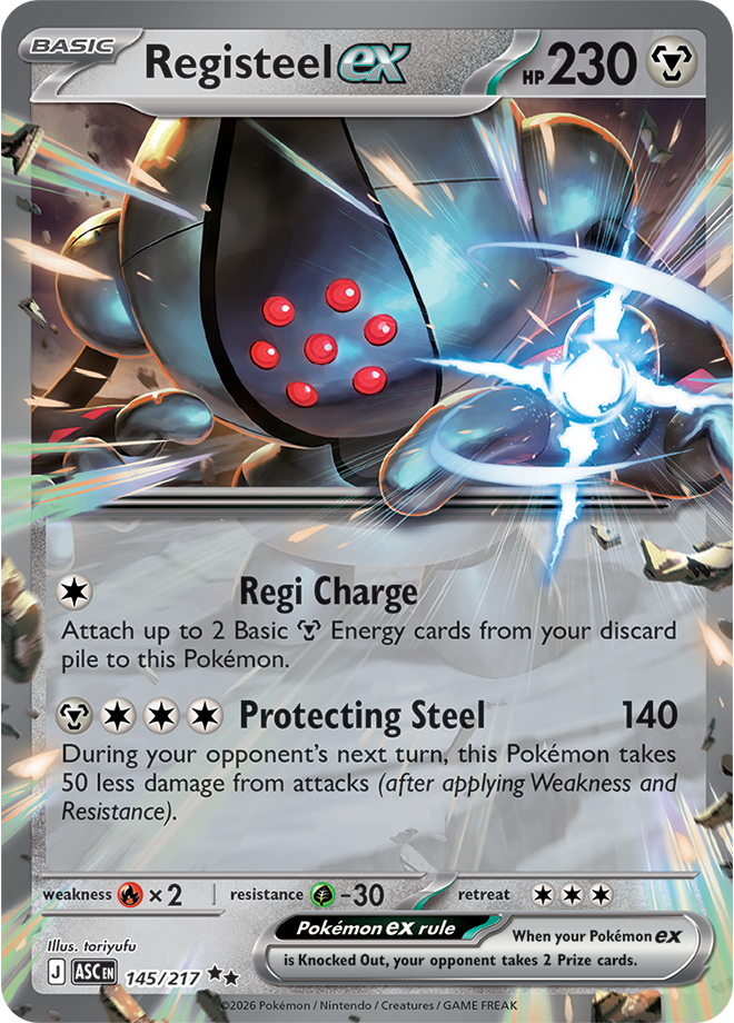 Mega Evolution - Ascended Heroes 145/217 Registeel ex