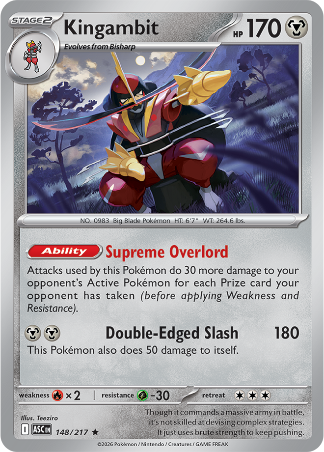 Mega Evolution - Ascended Heroes 148/217 Kingambit Holo