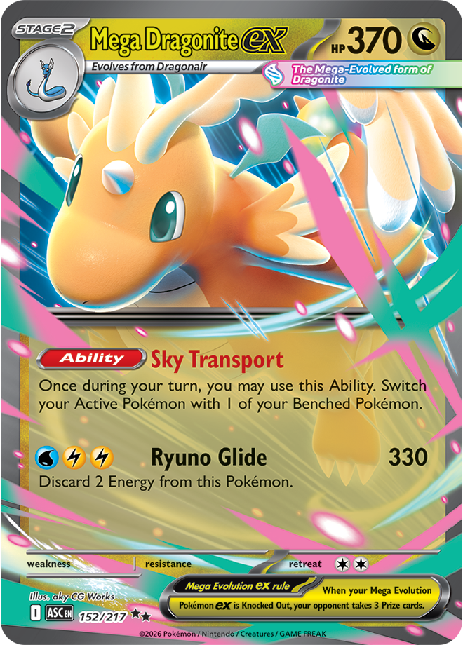 Mega Evolution - Ascended Heroes 152/217 Mega Dragonite ex