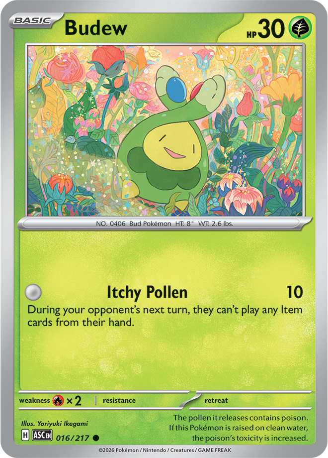 Mega Evolution - Ascended Heroes 016/217 Budew Reverse Holo