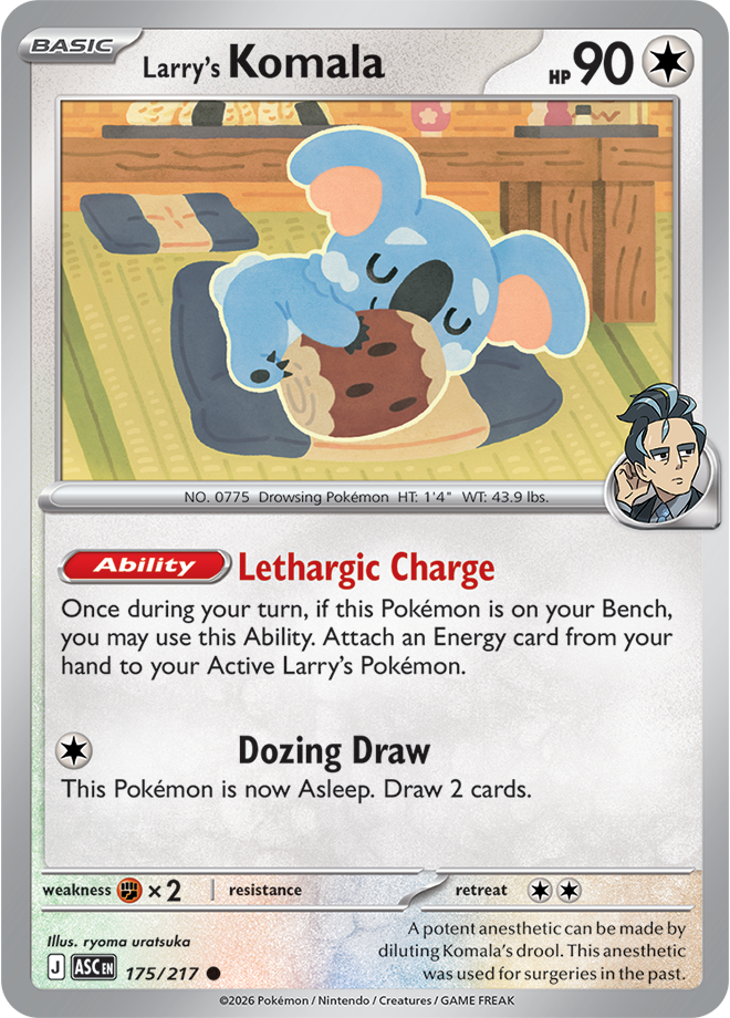 Mega Evolution - Ascended Heroes 175/217 Larry’s Komala Reverse Holo
