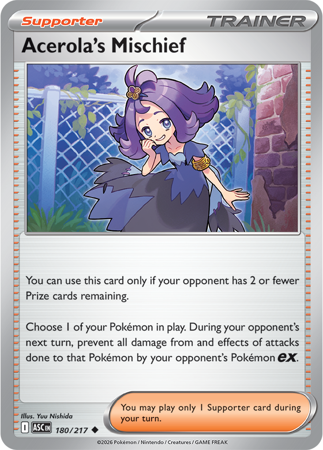 Mega Evolution - Ascended Heroes 180/217 Acerola’s Mischief Reverse Holo