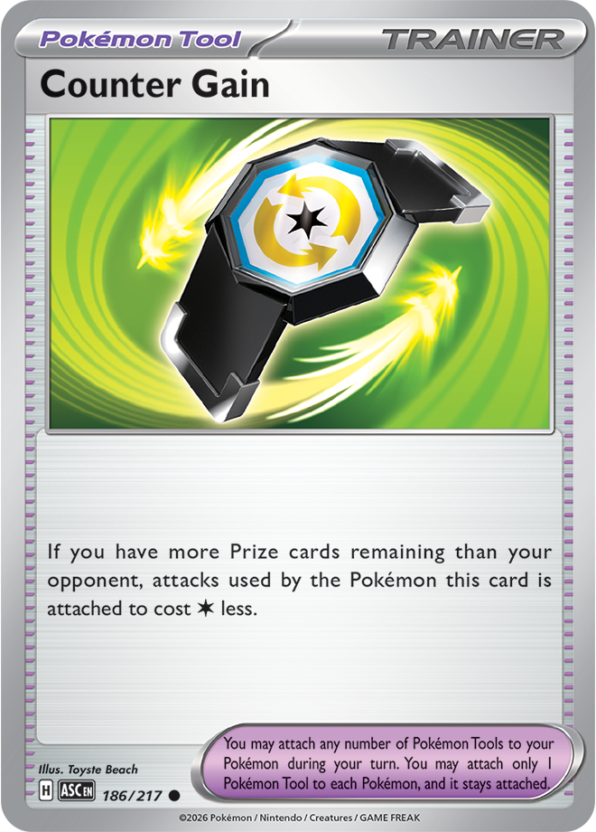 Mega Evolution - Ascended Heroes 186/217 Counter Gain Reverse Holo