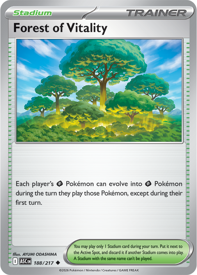 Mega Evolution - Ascended Heroes 188/217 Forest of Vitality Reverse Holo