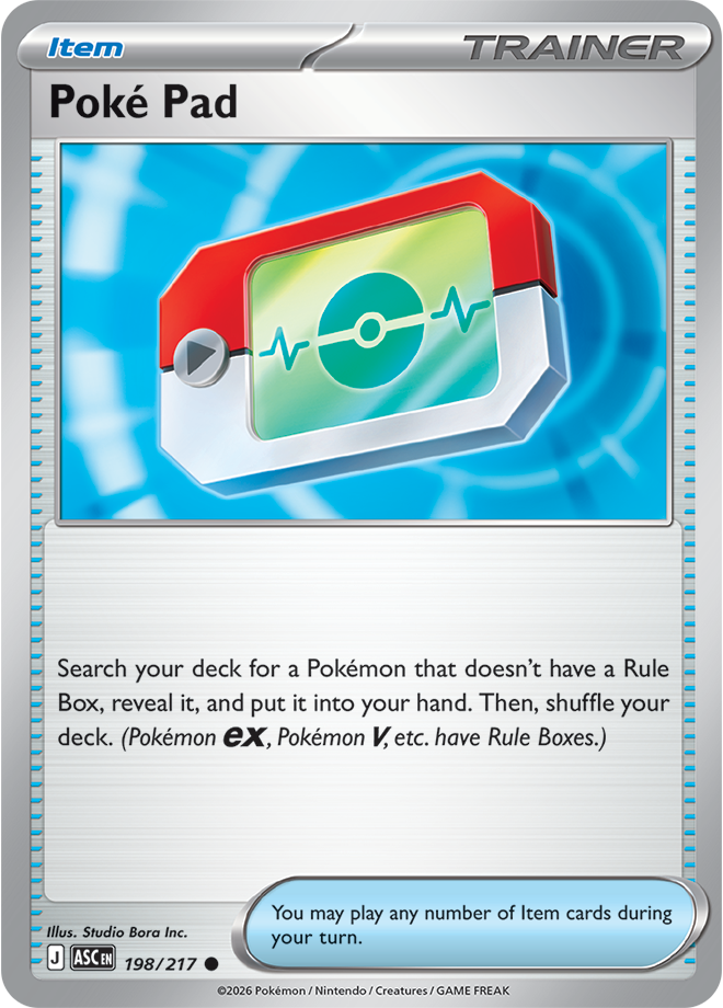 Mega Evolution - Ascended Heroes 198/217 Poké Pad Reverse Holo