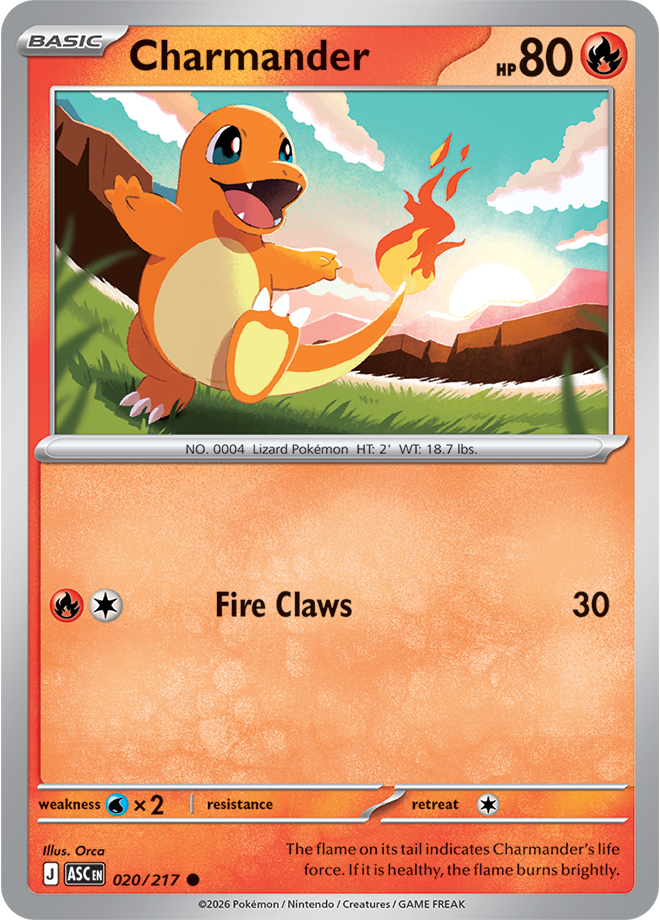 Mega Evolution - Ascended Heroes 020/217 Charmander Reverse Holo