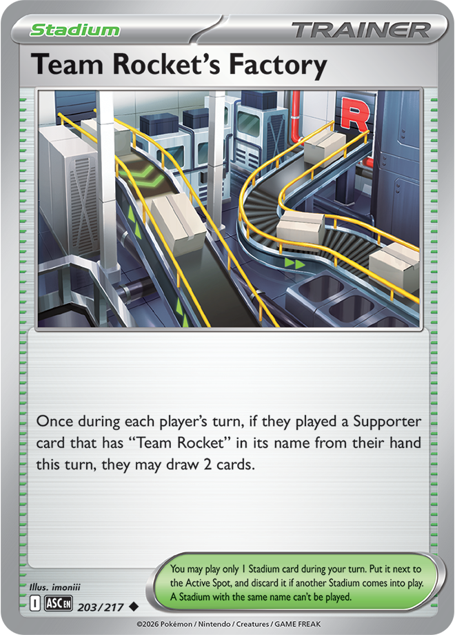 Mega Evolution - Ascended Heroes 203/217 Team Rocket’s Factory