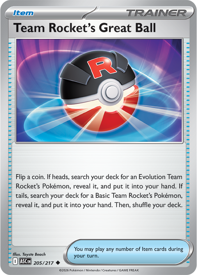 Mega Evolution - Ascended Heroes 205/217 Team Rocket’s Great Ball
