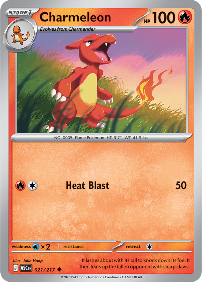 Mega Evolution - Ascended Heroes 021/217 Charmeleon Reverse Holo