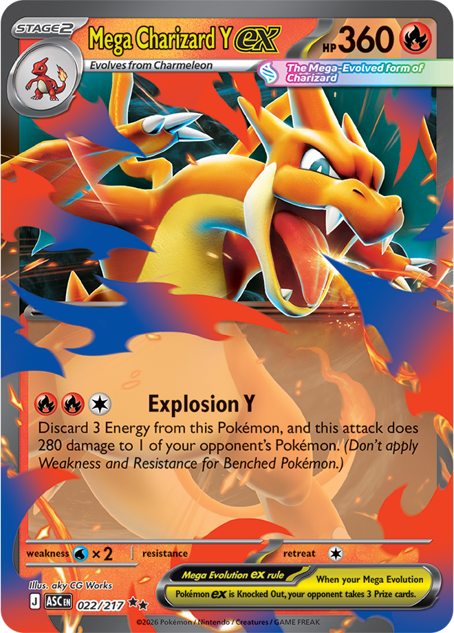 Mega Evolution - Ascended Heroes 022/217 Mega Charizard Y ex