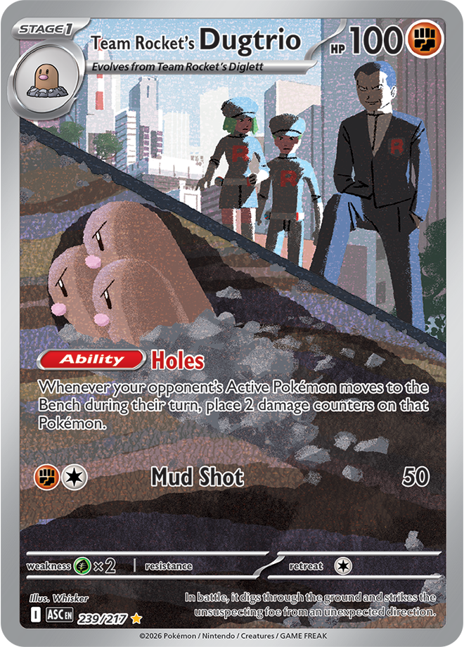 Mega Evolution - Ascended Heroes 239/217 Team Rocket’s Dugtrio