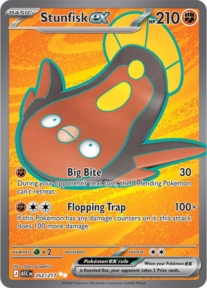 Mega Evolution - Ascended Heroes 252/217 Stunfisk ex