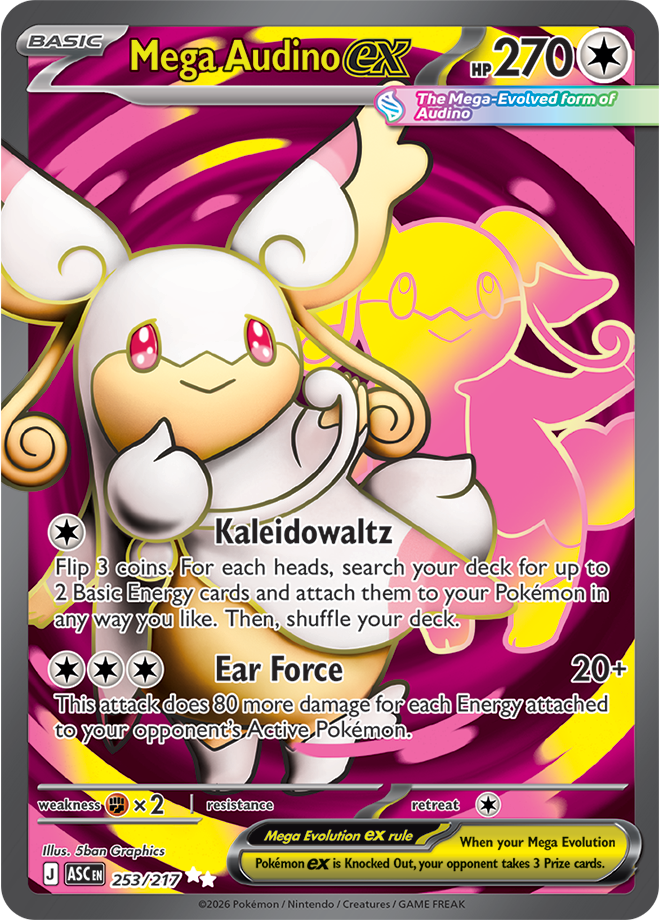 Mega Evolution - Ascended Heroes 253/217 Mega Audino ex