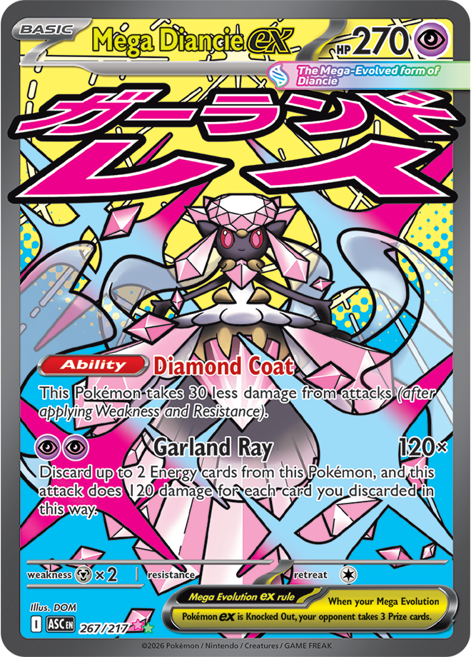 Mega Evolution - Ascended Heroes 267/217 Mega Diancie ex