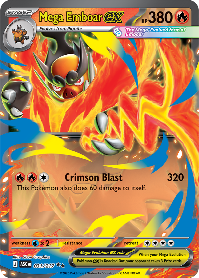 Mega Evolution - Ascended Heroes 031/217 Mega Emboar ex