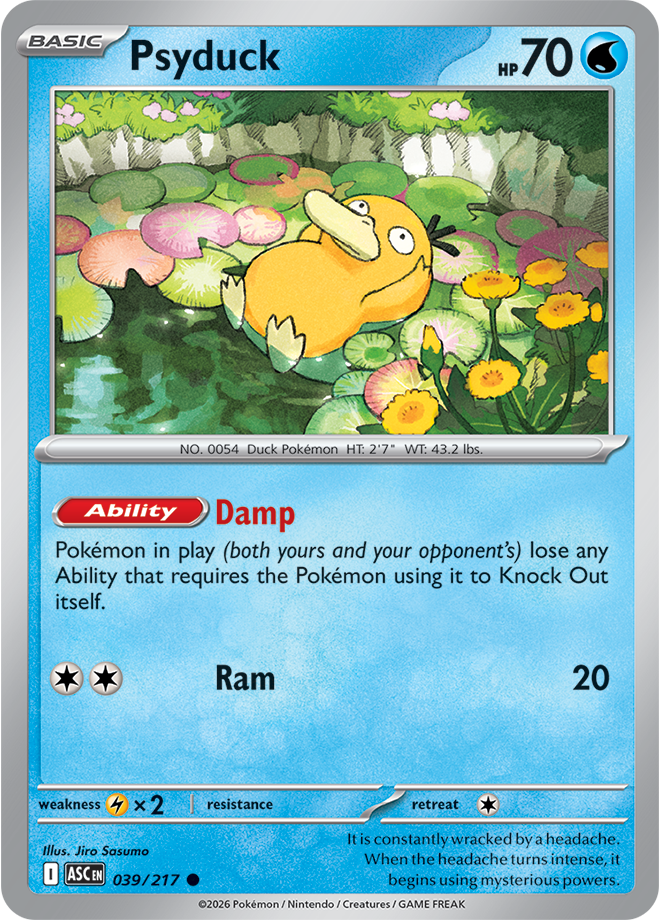 Mega Evolution - Ascended Heroes 039/217 Psyduck Reverse Holo