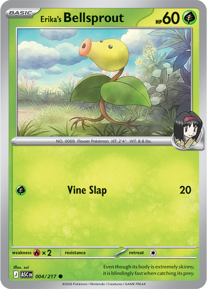 Mega Evolution - Ascended Heroes 004/217 Erika’s Bellsprout Reverse Holo