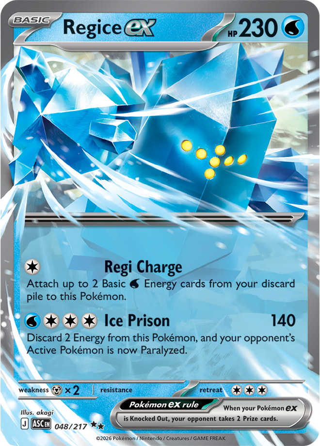 Mega Evolution - Ascended Heroes 048/217 Regice ex