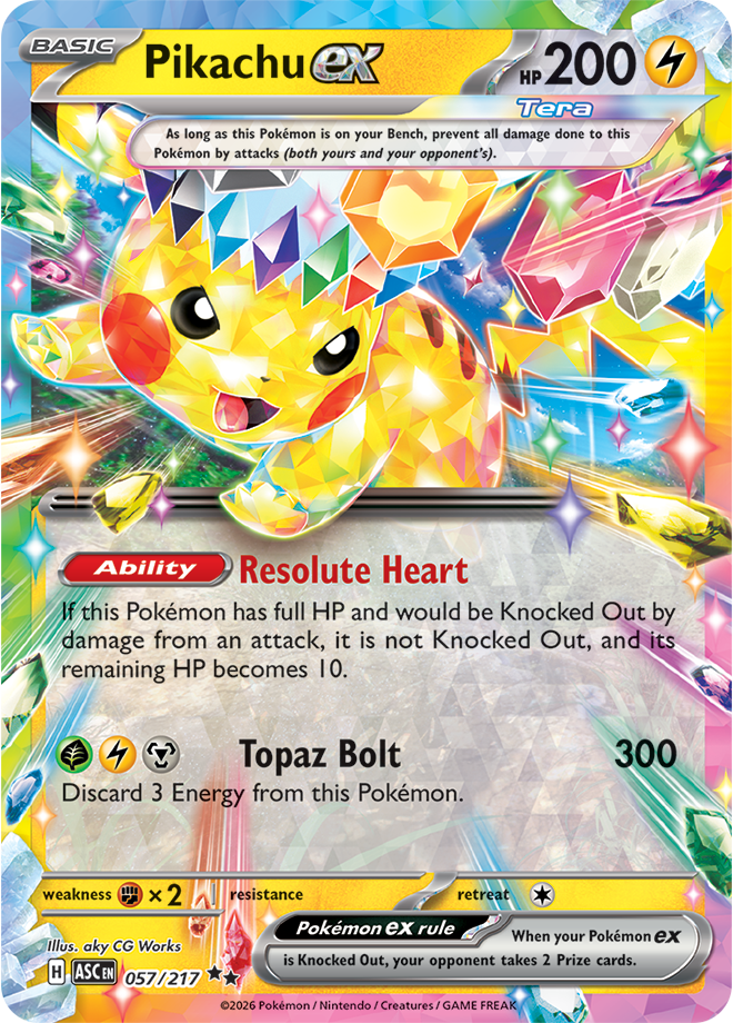 Mega Evolution - Ascended Heroes 057/217 Pikachu ex