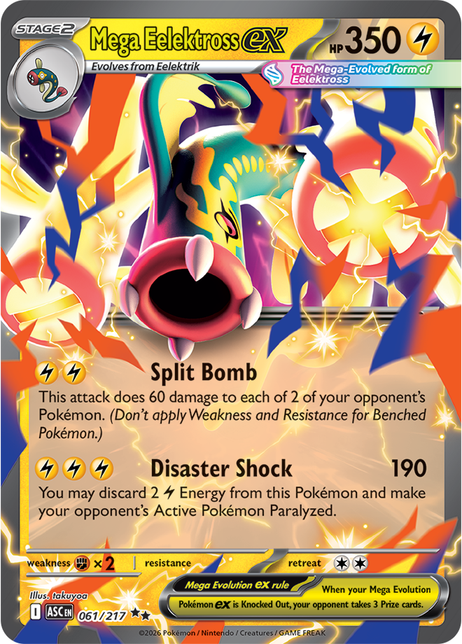 Mega Evolution - Ascended Heroes 061/217 Mega Eelektross ex