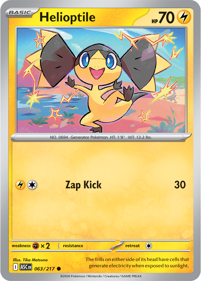 Mega Evolution - Ascended Heroes 063/217 Helioptile Reverse Holo