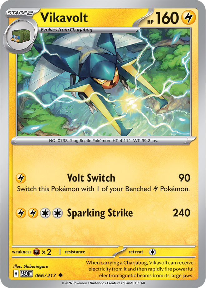 Mega Evolution - Ascended Heroes 066/217 Vikavolt Reverse Holo