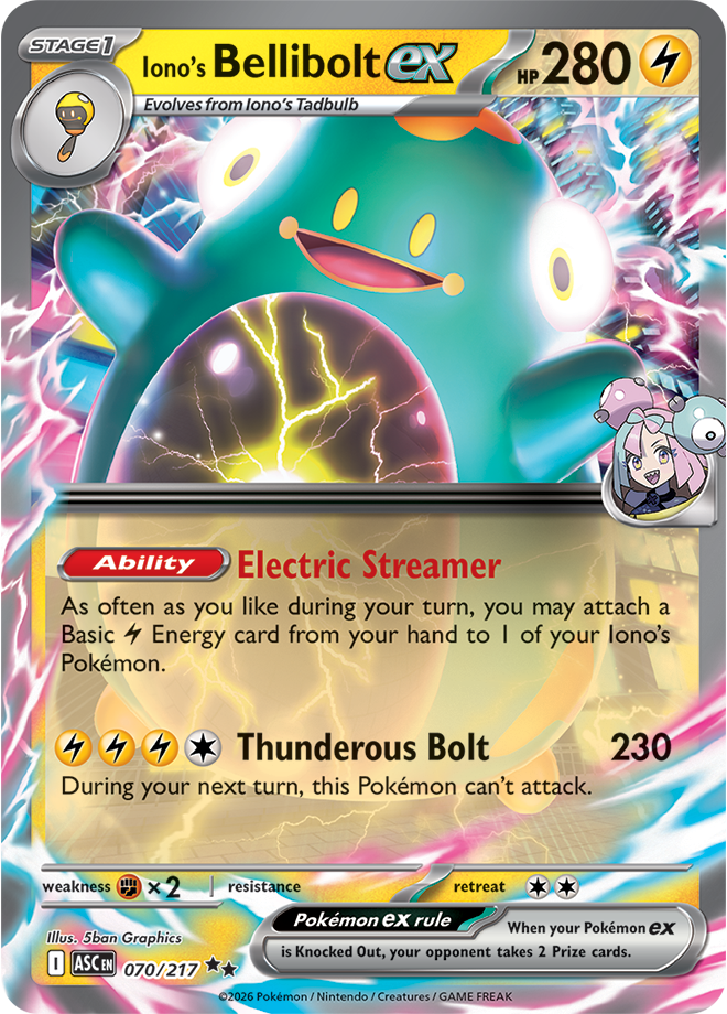 Mega Evolution - Ascended Heroes 070/217 Iono’s Bellibolt ex