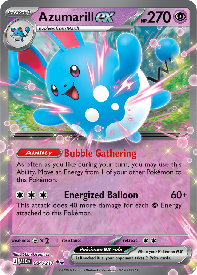 Mega Evolution - Ascended Heroes 084/217 Azumarill ex