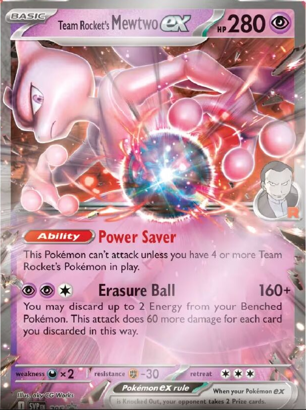Pokémon TCG: Team Rocket's Mewtwo ex Box