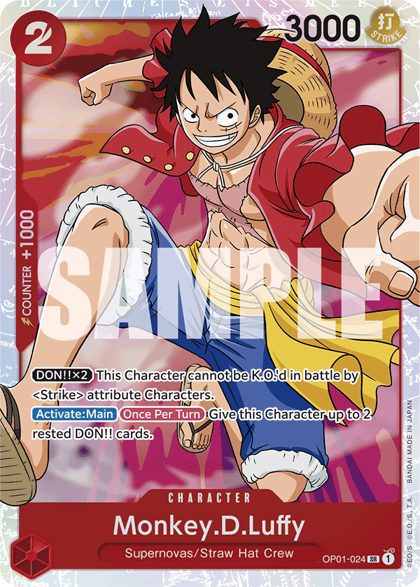 OP01-024 | SR | CHARACTER Monkey.D.Luffy