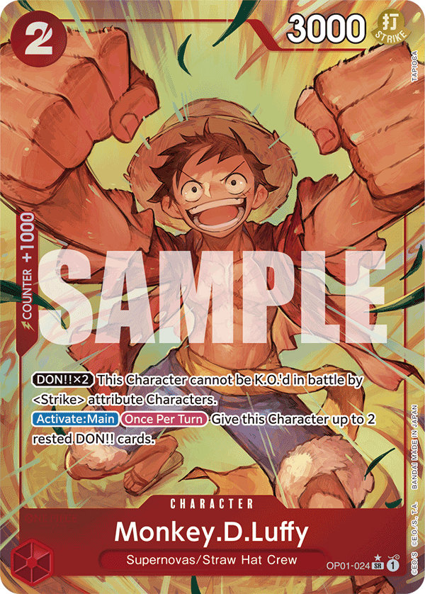 OP01-024 | SR | CHARACTER Monkey.D.Luffy Parallel