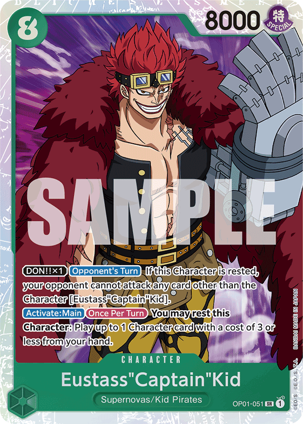 OP01-051 | SR | CHARACTER Eustass"Captain"Kid