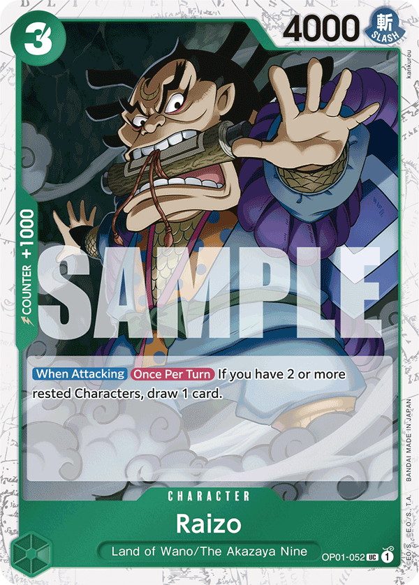 OP01-052 | UC | CHARACTER Raizo Jolly Rodger Foil